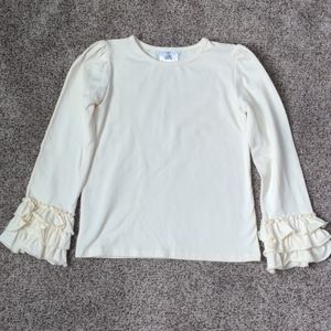 Adorable Essentials ruffle sleeve tee, size 8